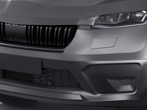 Test prototype SUV in camouflage Modèle 3D