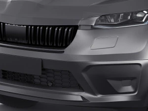 Test prototype SUV in camouflage 3D Model