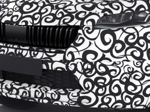 Test prototype SUV in camouflage 3D Model