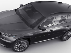 Test prototype SUV in camouflage Modèle 3D