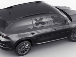 Test prototype SUV in camouflage Modèle 3D