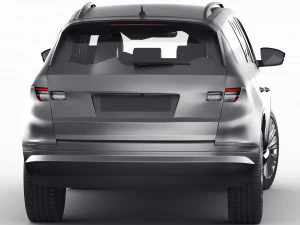 Test prototype SUV in camouflage 3D Model