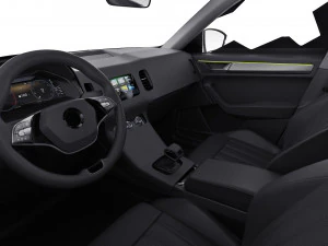 Test prototype SUV in camouflage 3D Model
