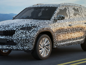 Test prototype SUV in camouflage Modèle 3D