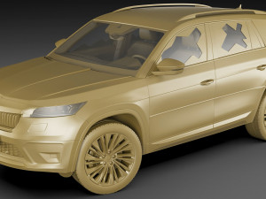 Test prototype SUV in camouflage Modèle 3D