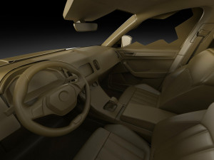 Test prototype SUV in camouflage Modèle 3D