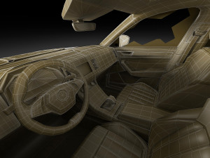 Test prototype SUV in camouflage Modèle 3D