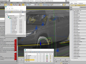 Test prototype SUV in camouflage Modèle 3D