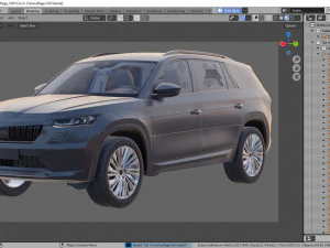 Test prototype SUV in camouflage 3D Model