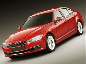 b m w 3 2012 sedan Modèle 3D