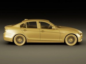 b m w 3 2012 sedan 3D-Modell