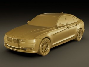 b m w 3 2012 sedan 3D-Modell