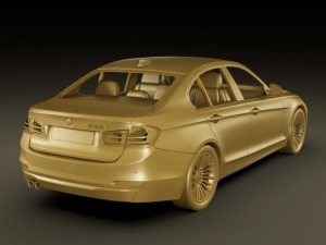 b m w 3 2012 sedan 3D-Modell