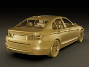 b m w 3 2012 sedan 3D Model