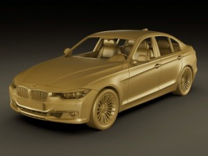 b m w 3 2012 sedan 3D-Modell