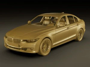 b m w 3 2012 sedan 3D Model