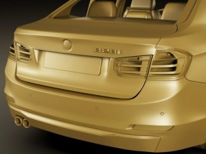 b m w 3 2012 sedan 3D-Modell