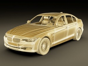 b m w 3 2012 sedan 3D-Modell