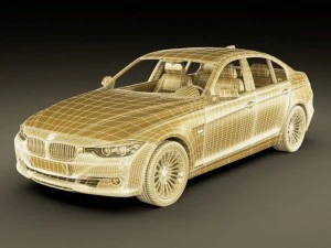 b m w 3 2012 sedan 3D Model