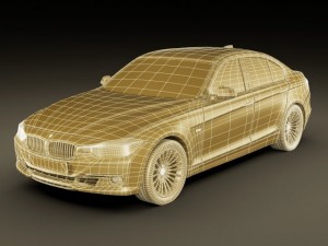 b m w 3 2012 sedan 3D-Modell
