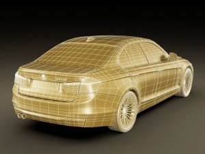 b m w 3 2012 sedan 3D-Modell