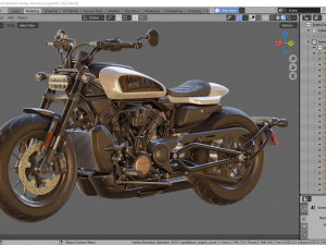 Harley-Davidson Sportster S 2022 3D Model