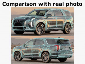 Hyundai Palisade 2023 3D Model