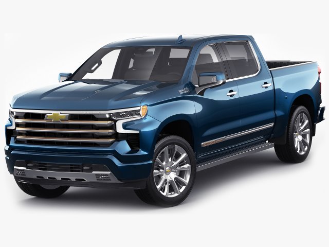 Chevrolet Silverado 2022 High Country 3D 모델 .c4d .max .obj .3ds .fbx .stl .blend 