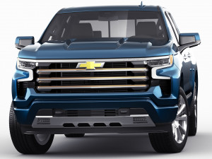 Chevrolet Silverado 2022 High Country 3D 모델
