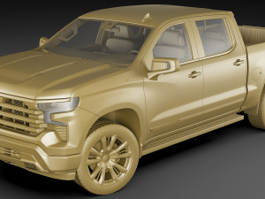 Chevrolet Silverado 2022 High Country 3D 모델