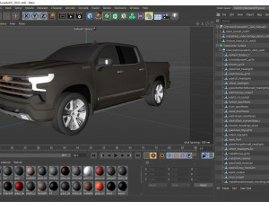 Chevrolet Silverado 2022 High Country 3D 모델