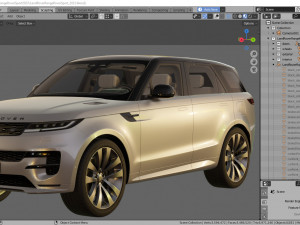 Land Rover Range Rover Sport 2023 Model 3D
