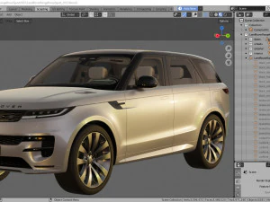 Land Rover Range Rover Sport 2023 3D Model