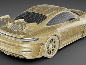 Porsche 911 GT3 RS 992 2023 3D Model