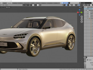 Genesis GV60 2022 3D 모델