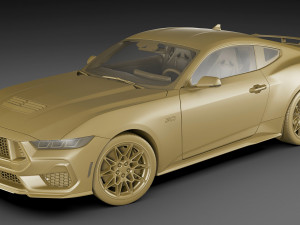 Mustang GT Coupe 2024 Modelo 3D