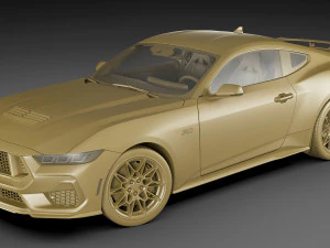 Mustang GT Coupe 2024 3D Model