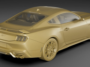 Mustang GT Coupe 2024 Modelo 3D