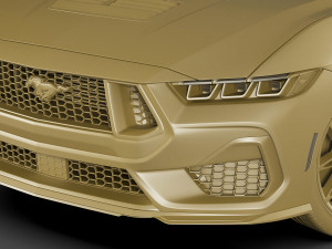 Mustang GT Coupe 2024 Modelo 3D