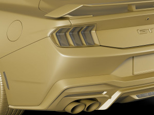 Mustang GT Coupe 2024 Modelo 3D