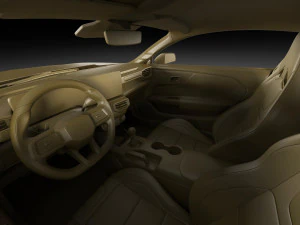 Mustang GT Coupe 2024 3D Model