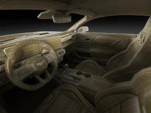 Mustang GT Coupe 2024 3D Model