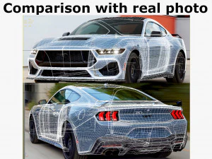 Mustang GT Coupe 2024 3D Model