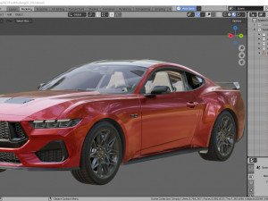 Mustang GT Coupe 2024 Modelo 3D