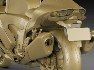 Suzuki Hayabusa 2022 3D Model