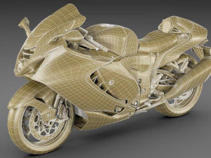 Suzuki Hayabusa 2022 3D Model