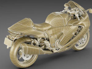 Suzuki Hayabusa 2022 3D Model