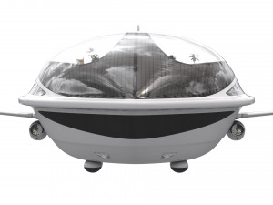Futuristic Airship Concept Modelo 3D