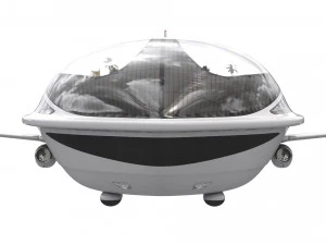 Conceito futurista de dirig&iacute;vel Modelo 3D