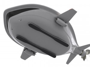 Futuristic Airship Concept Modelo 3D